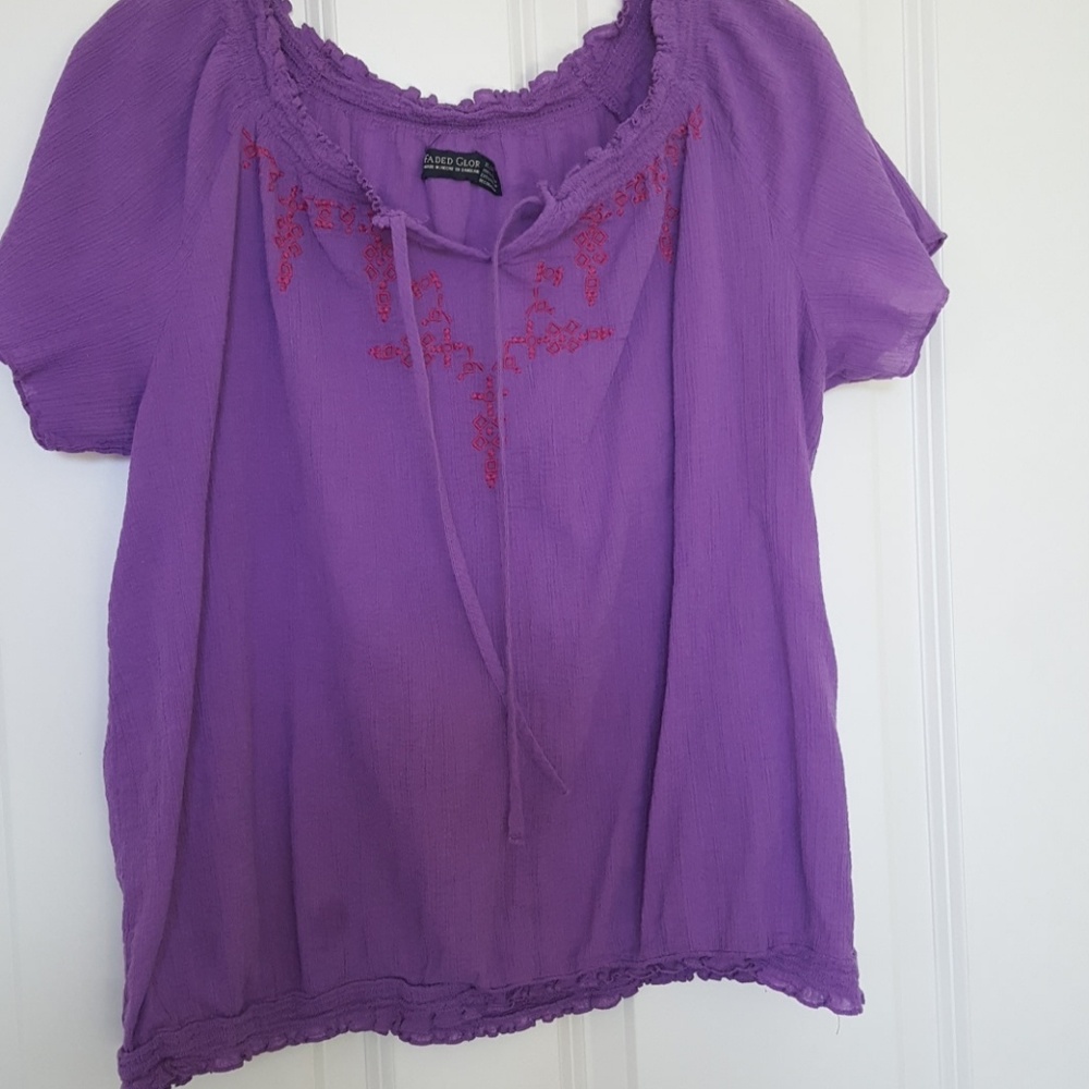 Peasant style blouse